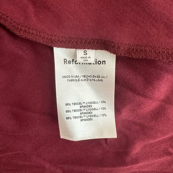 NWOT Reformation Ami Knit Dress Size 4/S Plum - Picture 7 of 8